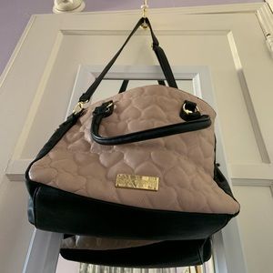 Pink and black Betsy Johnson purse